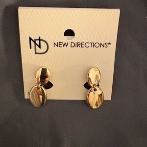 New Directions Gold clip Earrings‎